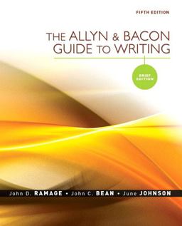 The Allyn and Bacon Guide to Writing