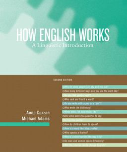 How English Works A Linguistic Introduction 2nd 9780205605507 Front Cover