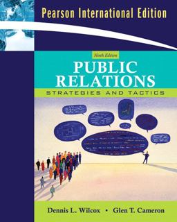 Public Relations Strategies and Tactics: International Edition 9th 2008 9780205623235 Front Cover