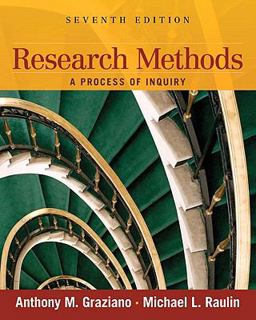 Research Methods A Process of Inquiry 7th 9780205634026 Front Cover