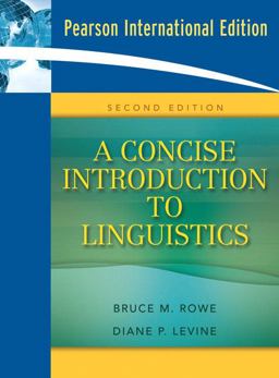 A Concise Introduction to Linguistics A Concise Introduction to Linguistics