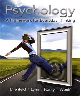 Psychology A Framework for Everyday Thinking  9780205650484 Front Cover
