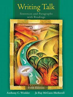 Writing Talk Writing Sentences and Paragraphs with Readings (with MyWritingLab Student Access Code Card) 5th 9780205708741 Front Cover