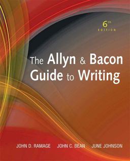 Allyn and Bacon Guide to Writing 6th 9780205721481 Front Cover