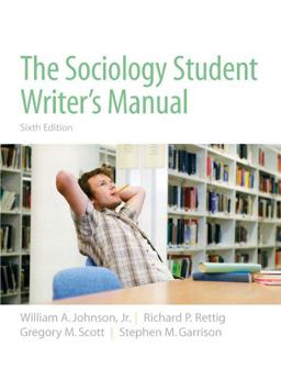 Sociology Student Writer's Manual 6th 9780205723454 Front Cover