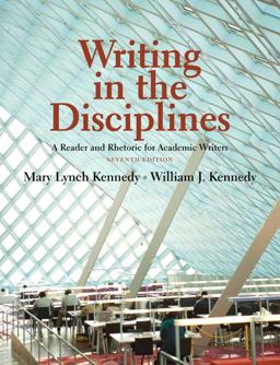 Writing in the Disciplines A Reader and Rhetoric Academic for Writers 7th 9780205726622 Front Cover