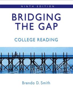 Bridging the Gap College Reading (with MyReadingLab Student Access Code Card) 9th 9780205727971 Front Cover