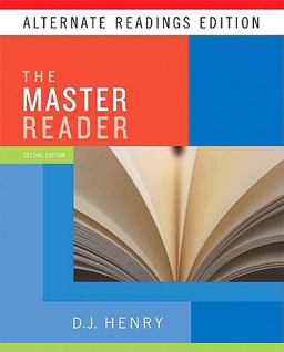 Master Reader, the, Alternate Reading Edition (with MyReadingLab Student Access Code Card)