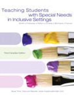 Teaching Students with Special Needs in Inclusive Settings, Third Canadian Edition with MyEducationLab