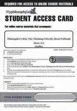 MyLab Philosophy with Pearson EText -- Valuepack Access Card
