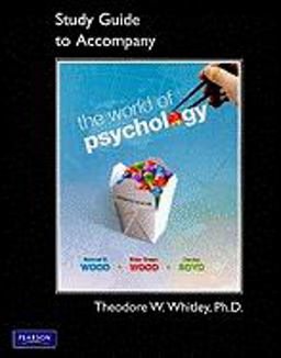 Study Guide for the World of Psychology