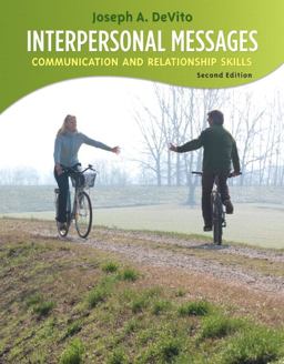 Interpersonal Messages Communication and Relationship 2nd 9780205800537 Front Cover