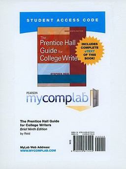 The Prentice Hall Guide for College Writers