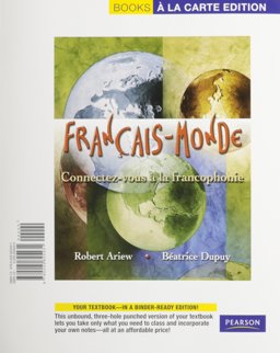 Franï¿½ais-Monde Connectez-vous ï¿½ la francophonie, Books a la Carte Edition  9780205825431 Front Cover