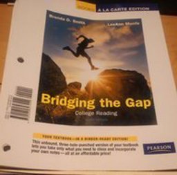 Bridging the Gap College Reading 10th 9780205827442 Front Cover