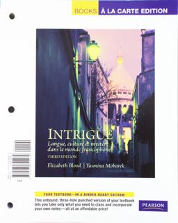 Intrigue Langue, Culture et Mystï¿½re Dans le Monde Francophone 3rd 9780205829279 Front Cover
