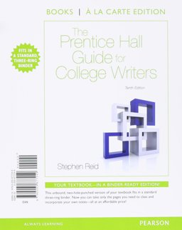 Prentice Hall Guide for College Writers, the, Books a la Carte Edition
