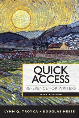Quick Access Reference for Writers 7th 9780205903610 Front Cover
