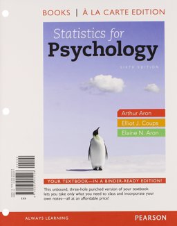 Statistics for Psychology, Books a la Carte Edition 6th 9780205905928 Front Cover