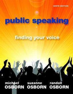 Public Speaking Finding Your Voice 9th 9780205912254 Front Cover