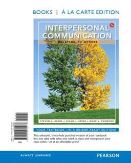 Interpersonal Communication Relating to Others 7th 2013 9780205930487 Front Cover