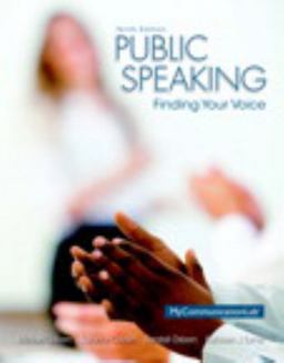 Public Speaking Finding Your Voice 10th 9780205931095 Front Cover