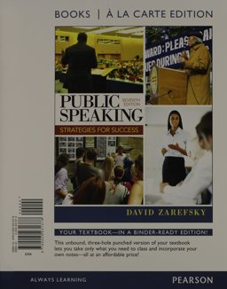 Public Speaking, Books a la Carte Edition 7th 9780205931378 Front Cover