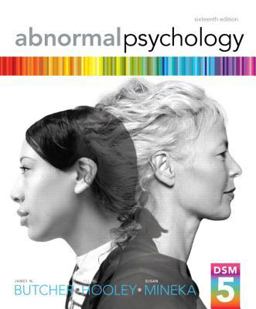 Abnormal Psychology 16th 9780205944286 Front Cover