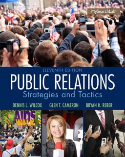 Public Relations Strategies and Tactics 11th 9780205960644 Front Cover