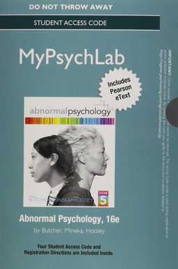 NEW MyPsychLab with Pearson EText -- Standalone Access Card -- for Abnormal Psychology