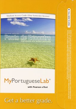 MyLab Portuguese with Pearson EText Access Code (5 Months) for Ponto de Encontro Portuguese As a World Language 2nd 9780205978533 Front Cover