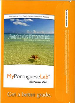 MyLab Portuguese with Pearson EText Access Code (24 Months) for Ponto de Encontro Portuguese As a World Language 2nd 9780205978540 Front Cover