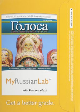 MyLab Russian with Pearson eText -- Access Card -- for Golosa