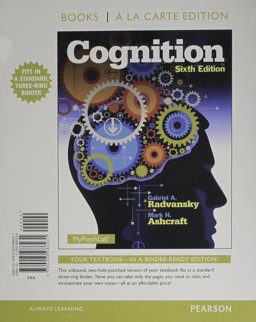 Cognition, Books a la Carte Edition 6th 9780205986231 Front Cover