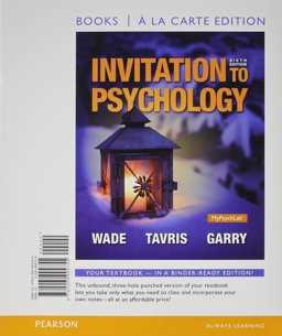Invitation to Psychology, Books a la Carte Edition 6th 9780205994755 Front Cover