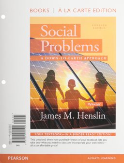 Social Problems A down to Earth Approach, Books a la Carte Plus NEW MySocLab with Pearson EText -- Access Card Package 11th 9780205997404 Front Cover