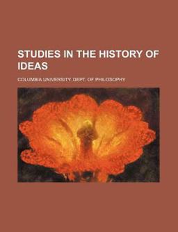 Studies in the History of Ideas