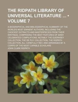The Ridpath Library of Universal Literature