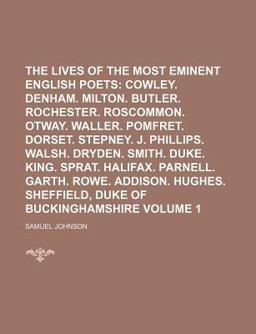 The Lives of the Most Eminent English Poets