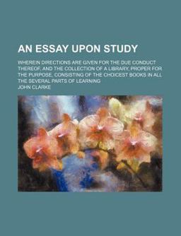 An Essay upon Study