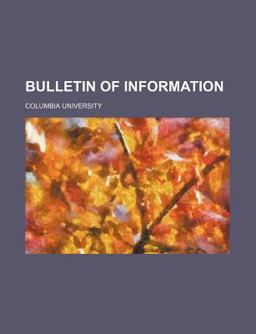 Bulletin of Information