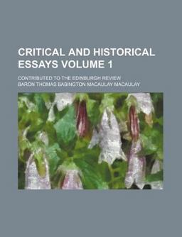 Critical and Historical Essays