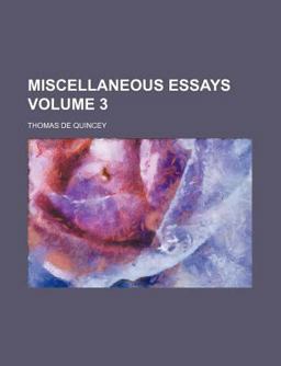 Miscellaneous Essays