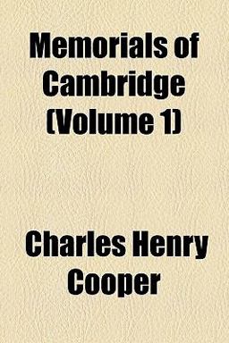 Memorials of Cambridge Memorials of Cambridge