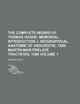 The Complete Works of Thomas Nashe