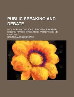 Public Speaking and Debate