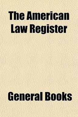 The American Law Register