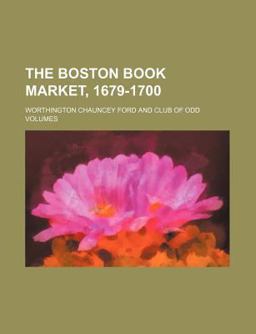 The Boston Book Market, 1679-1700