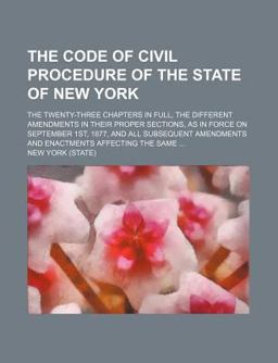 The Code of Civil Procedure of the State of New York