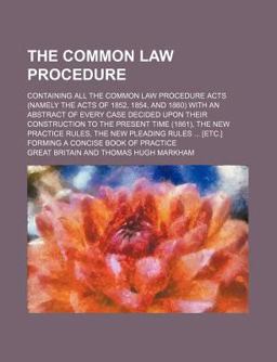The Common Law Procedure